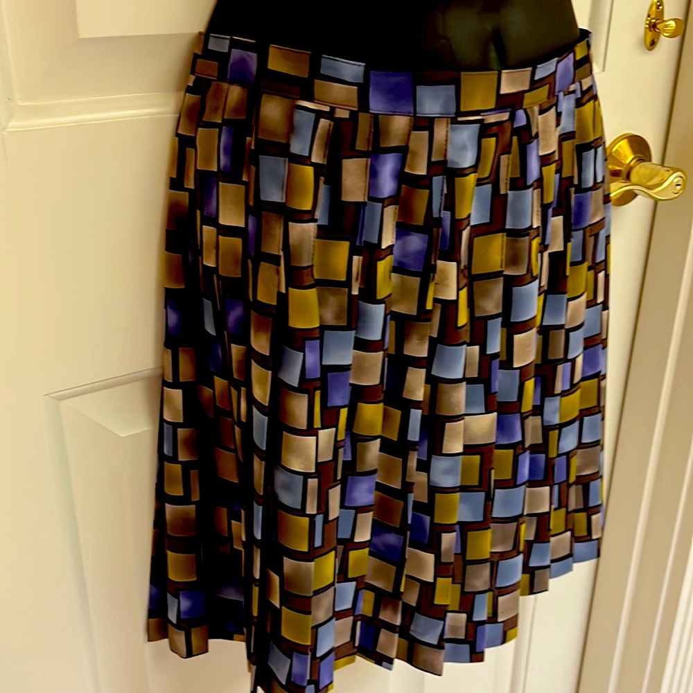 Express pleated mini skirt